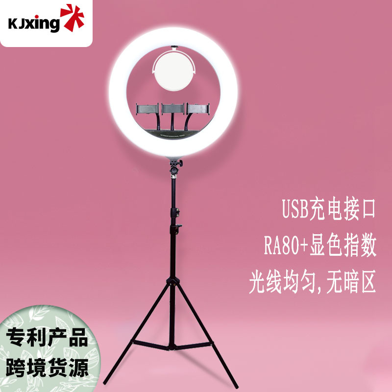 16寸USB充电补光灯 网红主播手机拍摄灯 ringlight自动拍摄补光灯