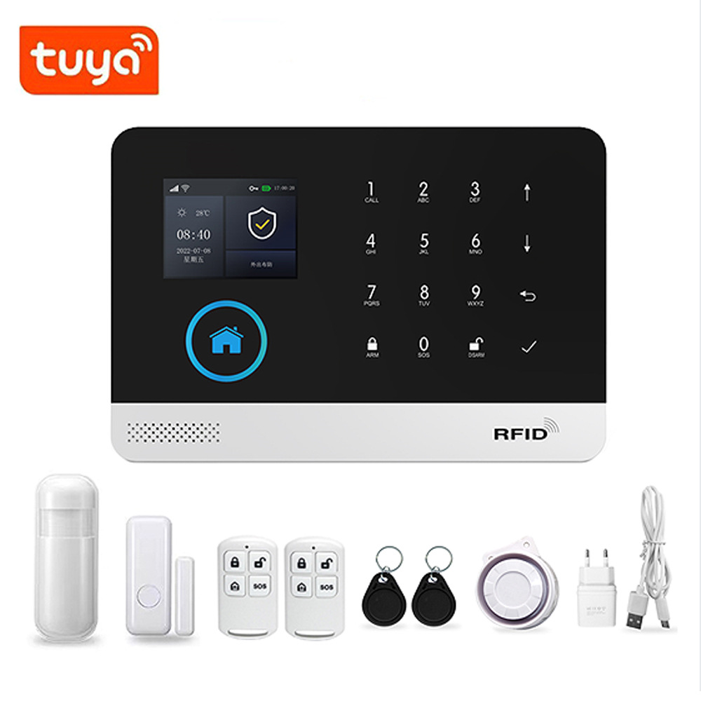 Sistema de alarma antirrobo WIFI GSM con control remoto por aplicación, dispositivo antirrobo para el hogar.