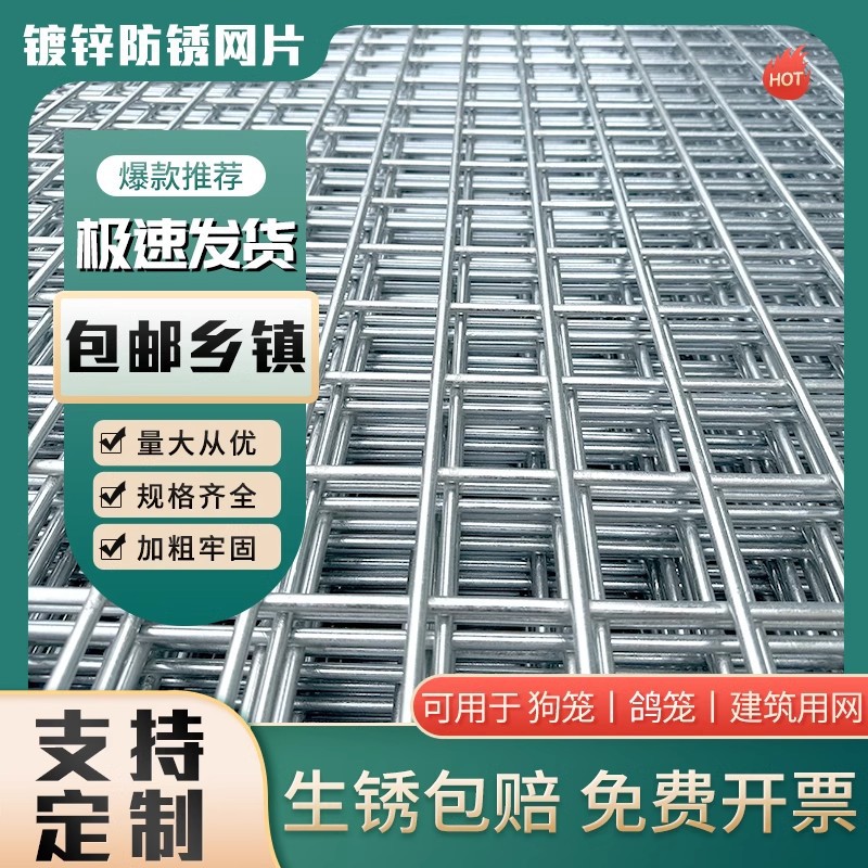 网格片鸽舍地网铁丝网格网养殖钢丝电焊网片建筑隔离不锈钢防护网