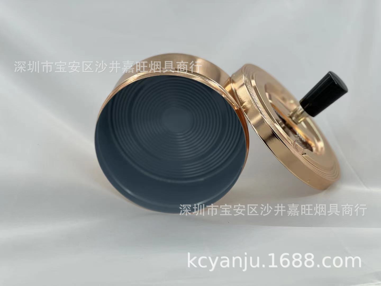 (2개) K917AA 프레스 회전 금속 재떨이 패션 밀봉 홈 재떨이 카운터 재떨이
