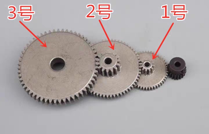 金属齿轮0.5模0.6模0.8模双层齿主轴齿轮变速减速箱铁齿轮配套