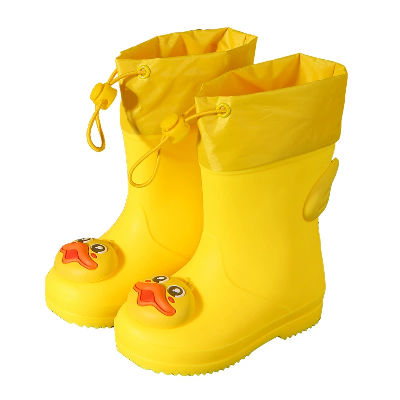 Children's raincoat, cute shoes, non-slip cartoon boots for men and women for early age, mid-length, wholesale