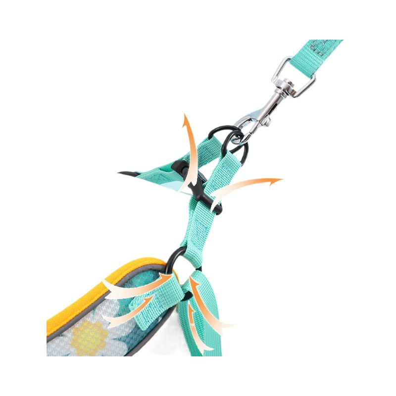 Suministros para mascotas transfronterizos correa para mascotas nuevo pequeño mediano perro grande chaleco reflectante anti-rotura correa para perro