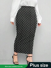M 35269 High Waist Polka Dot Skirt �������ȹ ŷ���羳