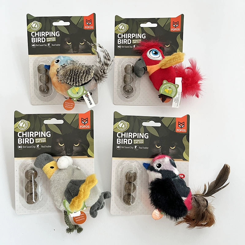 Две игрушки-циветы, забавные кошачьи перья