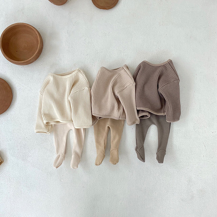 Suéter para niños bebé superior estilo coreano ropa para niños Otoño e Invierno Jersey camisa de fondo bebé suéter otoño camiseta image 3