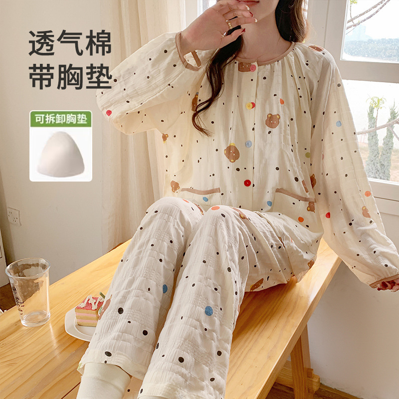 8805 폴카 도트 곰 머리 (가슴 패드/탈착 가능)