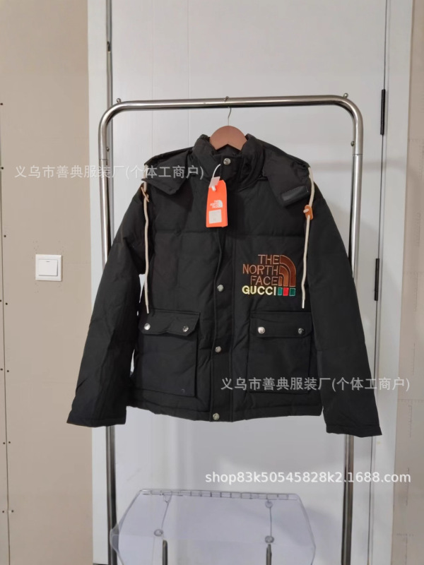冬季北家高版本男士羽绒服字母连帽新款休闲夹克宽松百搭女士外套|undefined