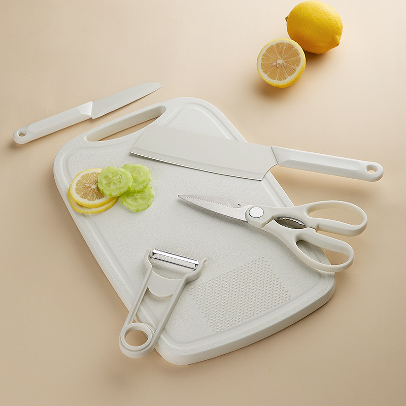 Kit especial de tablero de verduras al aire libre de alto valor facial de la cocina de corte de acero inoxidable doméstico cuchillo de corte de corte de cuchillo de corte completo