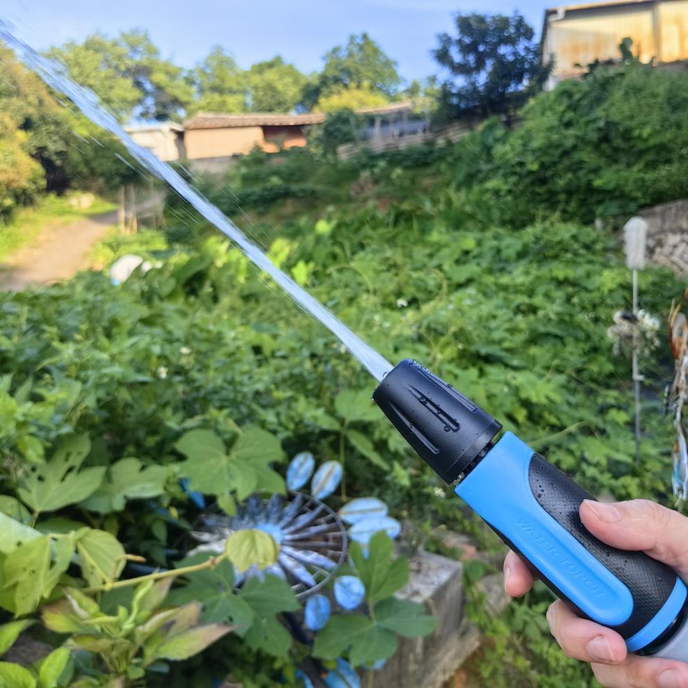 New Model Steel Cap Dual-Use Lightweight Car Wash Hose and Garden Watering High-Pressure Rotating Spray Gun 2026 New Model for Home Convenience