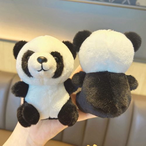 Authentic Panda Plush Toy Wholesale Bag Hang Tag Couple Gift Doll Stuffed Animal Decorations Little Figurine Keychain