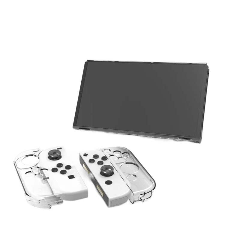 Interruptor del juego anfitrión cubierta protectora TPU esmerilado transparente split protector Shell NS accesorios suave delgada móvil Mori