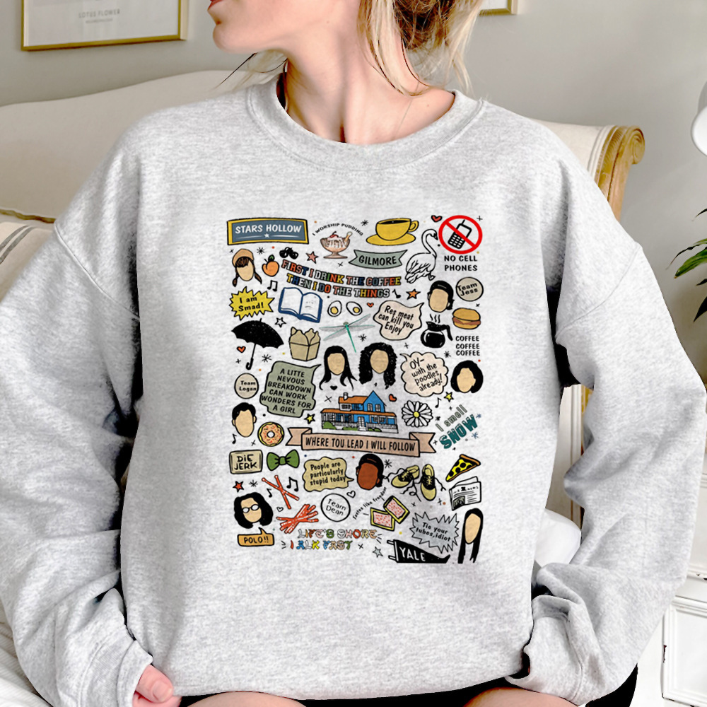 Gilmore Girls hoodies women Korean style 2024 gothic funny