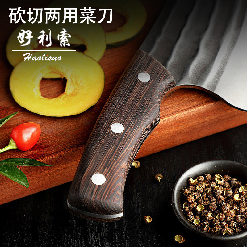 Cuchillo de cocina forjado, cuchillo de cocina doméstico, cuchillo de cocina, cuchillo de hueso afilado rápido, cuchillo de corte forjado, cuchillo de corte