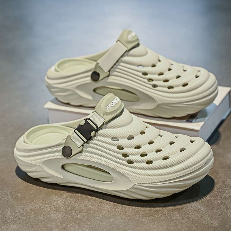 Slippers for Men, Summer Outer Wear, Thick-Soled Non-Slip Clogs for Men, Sports and Leisure Two-Wear Men's Beach Shoes