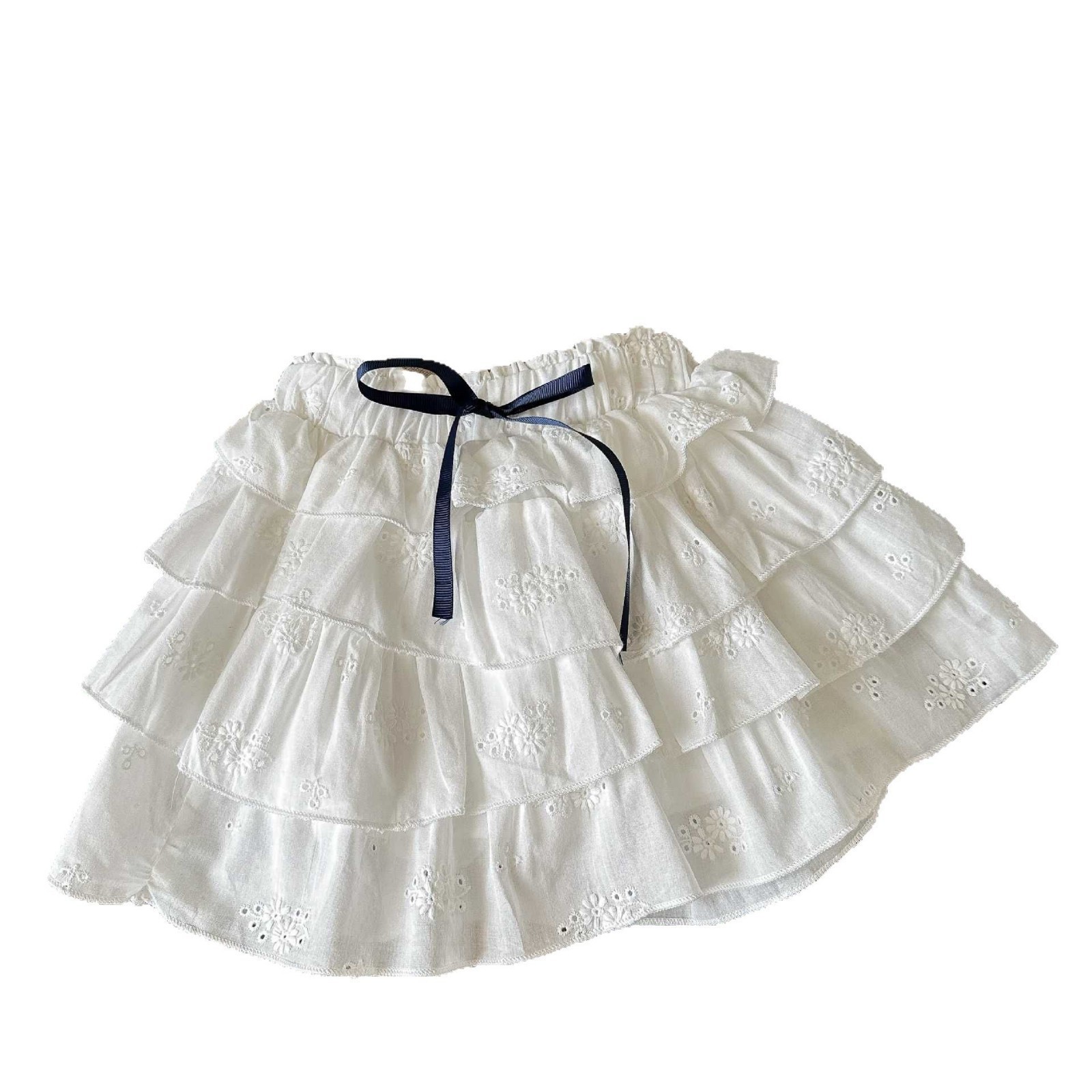 Estrella infantil redonda niña todo fósforo falda corta estilo coreano para niños falda de ballet estilo occidental falda de princesa falda de encaje dulce