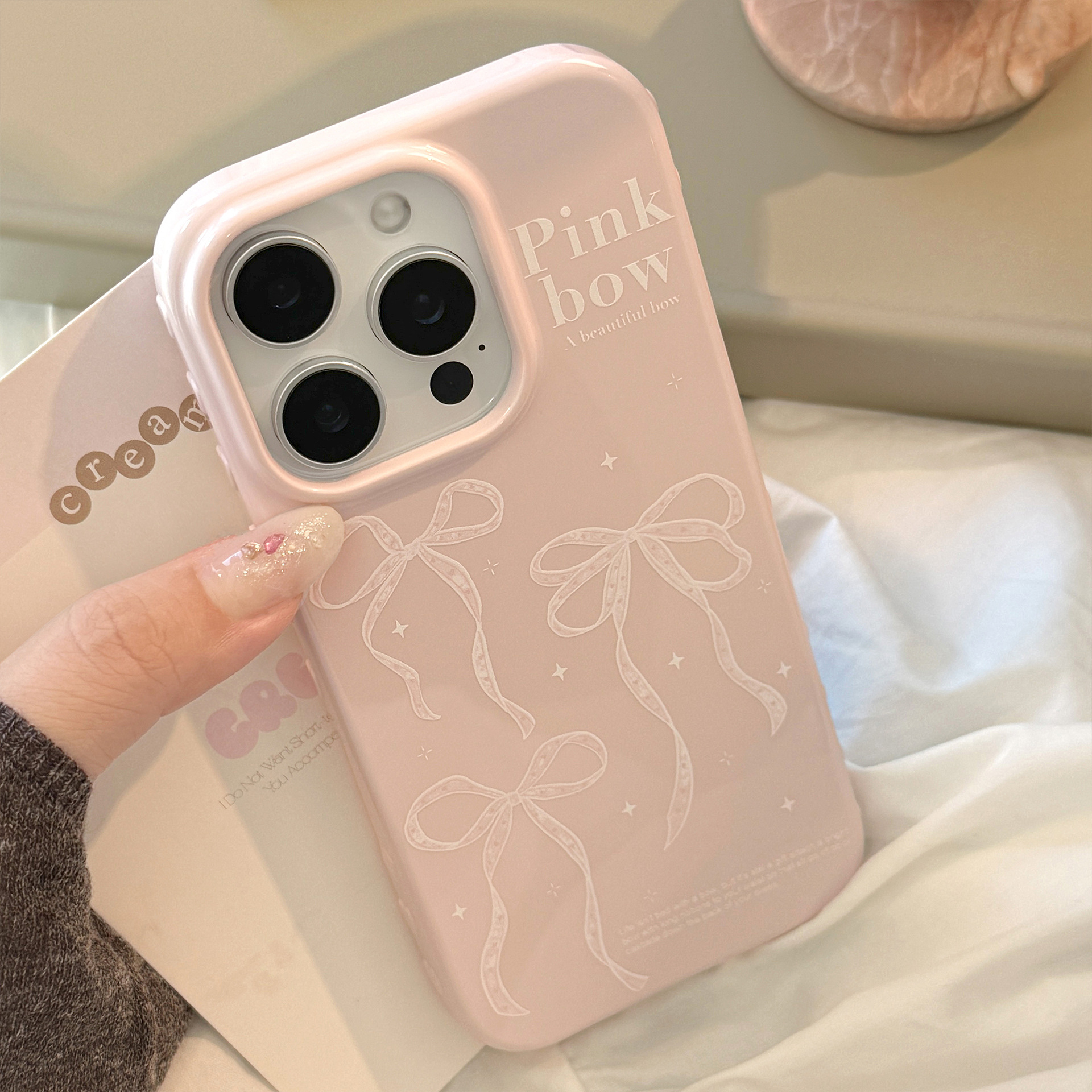 Coque De Téléphone À Nœud Ballet Pour Iphone Pro Max Plus_voghion.com