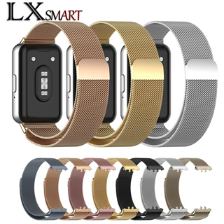 适用于三星Galaxy Fit3米兰尼斯表带 SM-R390磁吸回环金属表带