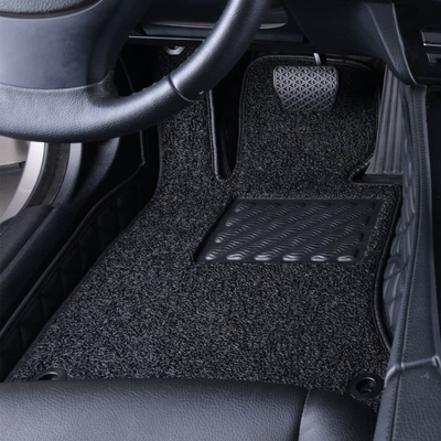 loop car floor mat, fully — Ayaqaltılar (Kovriklər) - please-specify-the-vehicle-model-and-year-in-the-order-notes-huiqi-double-layer-main-driver-black-black-line-black-chenille-big-discount