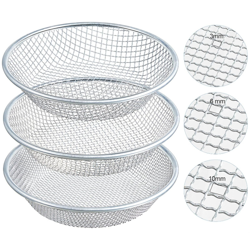 Cross-border round square with handle galvanized filter separation screen garden soil screen sand soil compost screen combination assembly