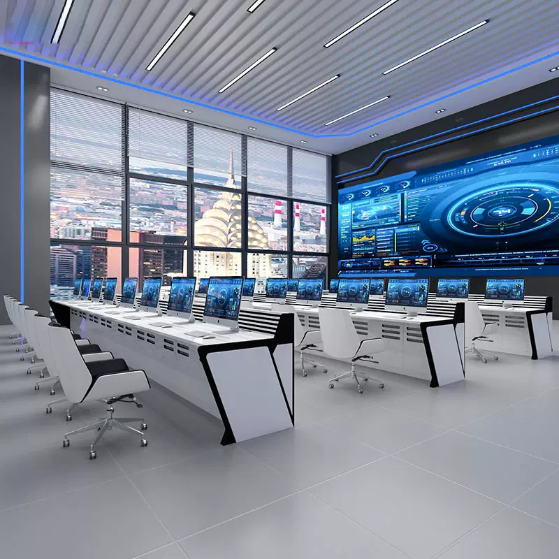 控制台指挥中心调度台多媒体安防操作台国家电网中控台桌子桌面