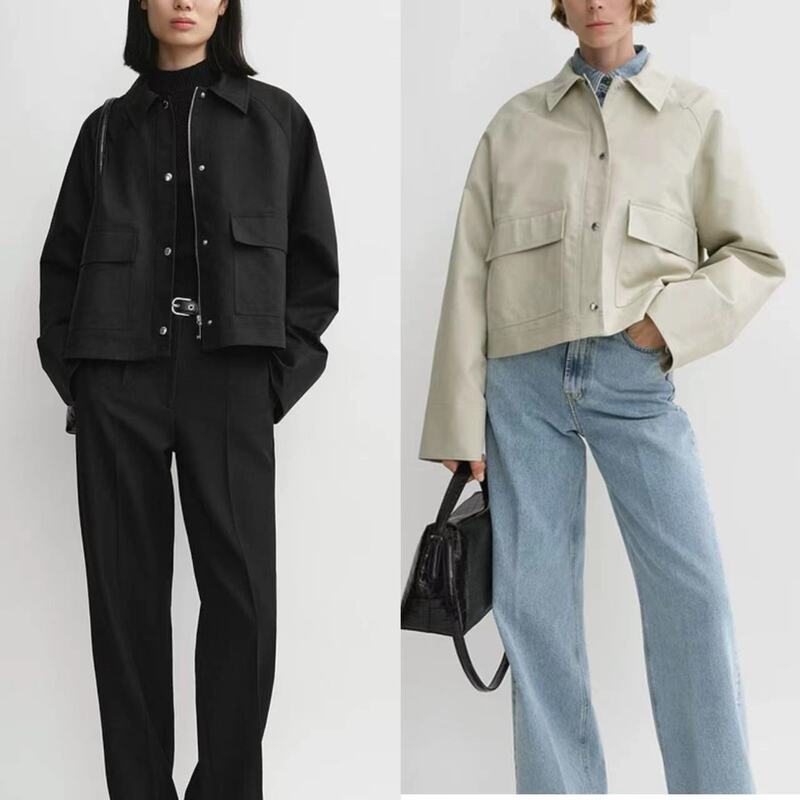 Sweden TOTE Work Coat Coat Women's Short 24 Early Autumn New All-match Casual Loose Jacket Coat Top