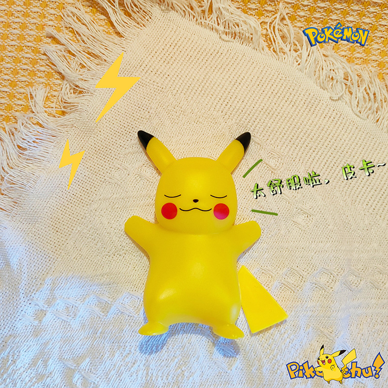 Regalo de cumpleaños de regalo de moda creativa decoración de cabecera Bao Ke Meng mini linterna puesto Pikachu luz de noche