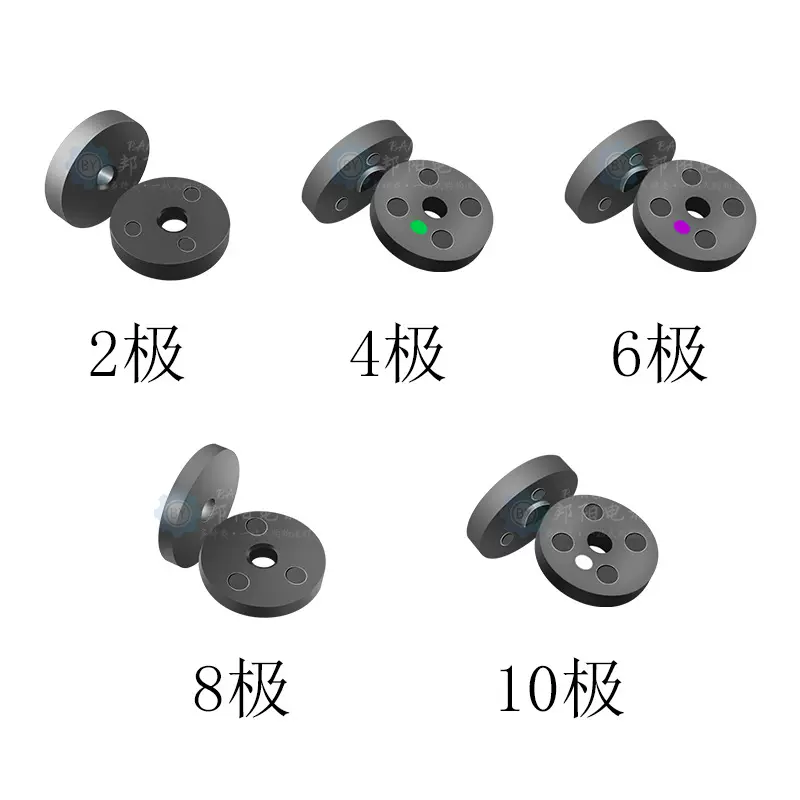 注塑磁环编码器霍尔感应径向充磁磁环钕铁硼磁环水流传感磁环厂家