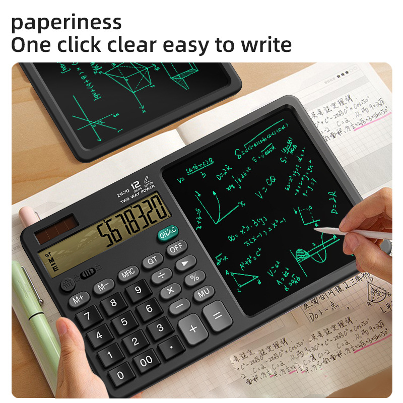Transfronterizo ZH70 calculadora de escritorio reunión financiera cálculo de escritura de oficina borrador de memorándum escritura de escritura silenciosa