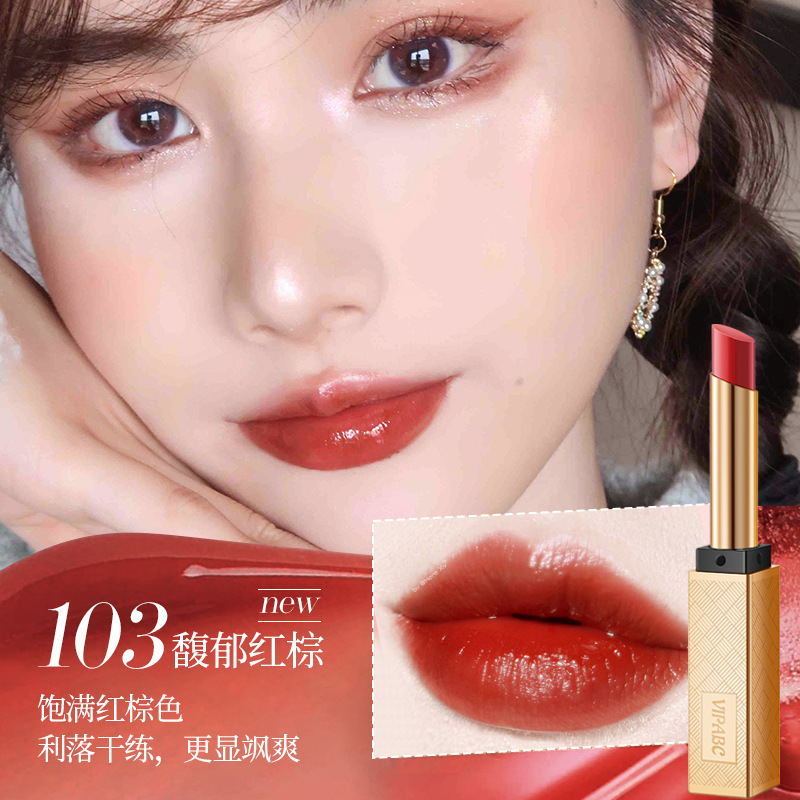 Vip abc水光精華口紅水潤は顔色が長く、カップをつけない日常の薄化粧ベルベット口紅すっぴん女|undefined