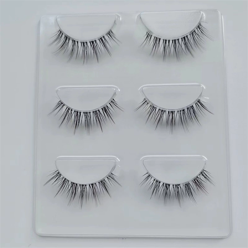 False Eyelashes, Natural Lightweight Strip Lashes, Soft Band, Reusable Multi-Pair Pack
