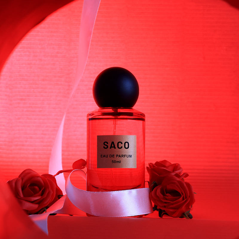 Celebridad en línea transmisión en vivo SACO perfume para la vida Tentación negra fragancia duradera perfume de Mujer 50ml entrega de una pieza