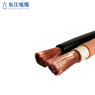 National standard RV10 16 25 35 50 70 95 square copper core soft cable orange fire cow wire welding handle wire welding wire