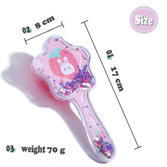 Children's five-pointed star shape cute candy color cute pet air cushion comb fluffy hair salon glitter powder portable airbag comb