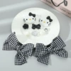 With bow, black