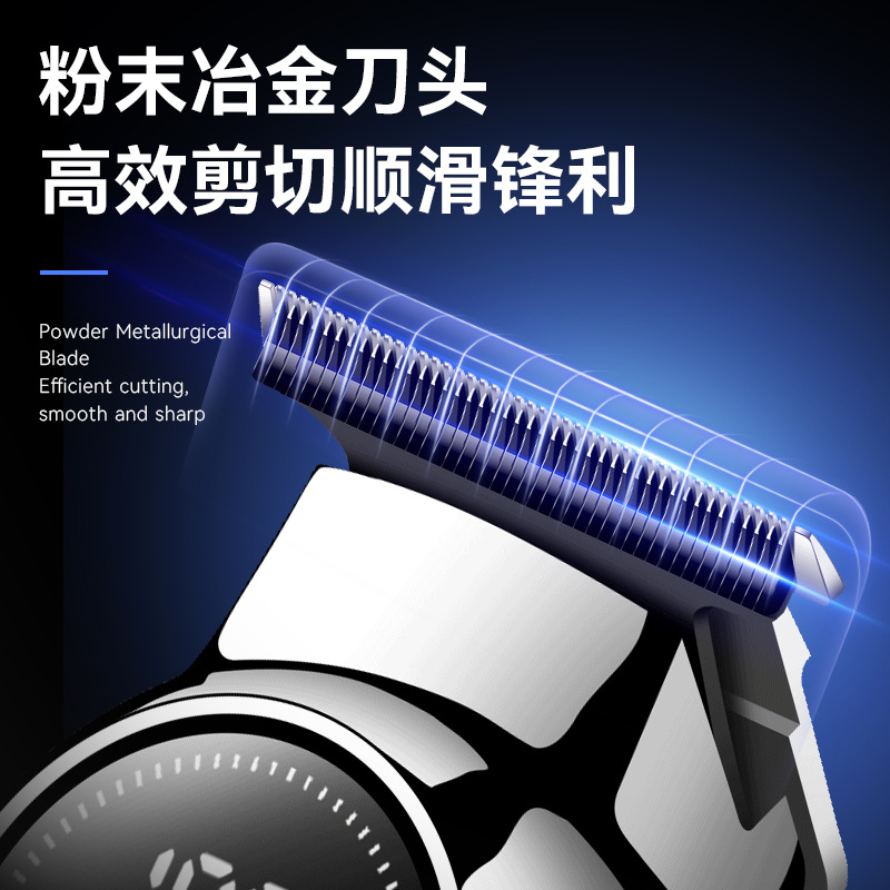 KEMEI pulvimetalurgia cabeza cortadora eléctrica tijeras de Peluquería nueva gran capacidad de larga duración cortadora de cabello