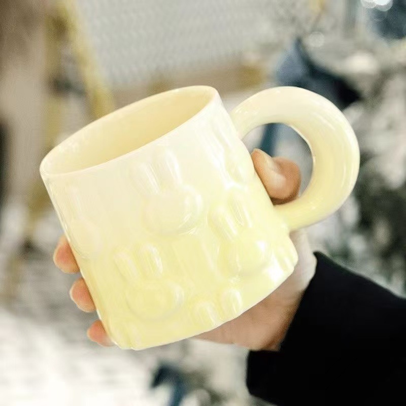 ネット赤朝食コーヒーマグカップグラデーション螺旋顔値かわいい牛乳カップ学生カップル陶磁器カップ|undefined