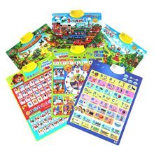 俄罗斯有声挂图俄文字母外贸早教挂本手指点读发声挂图有声版益智