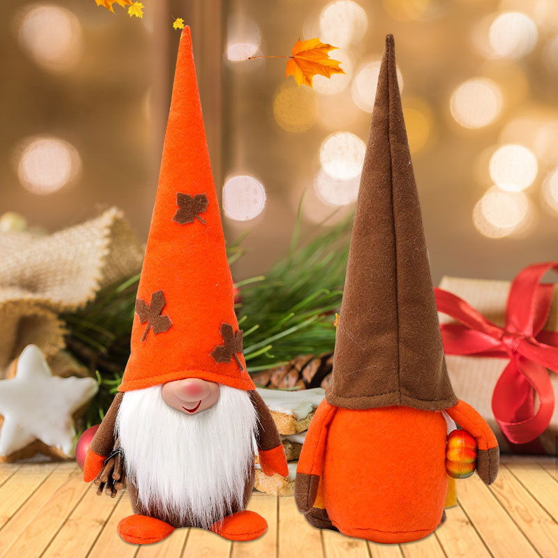 Cross-border New Harvest Festival Faceless Doll Standing Rudolph Doll Party Decoration Atmosphere Decoration Children's Gift