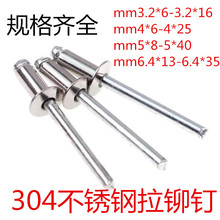304不锈钢拉铆钉抽芯铆钉铁芯拉柳丁白钢拉铆钉拉钉装恒钉