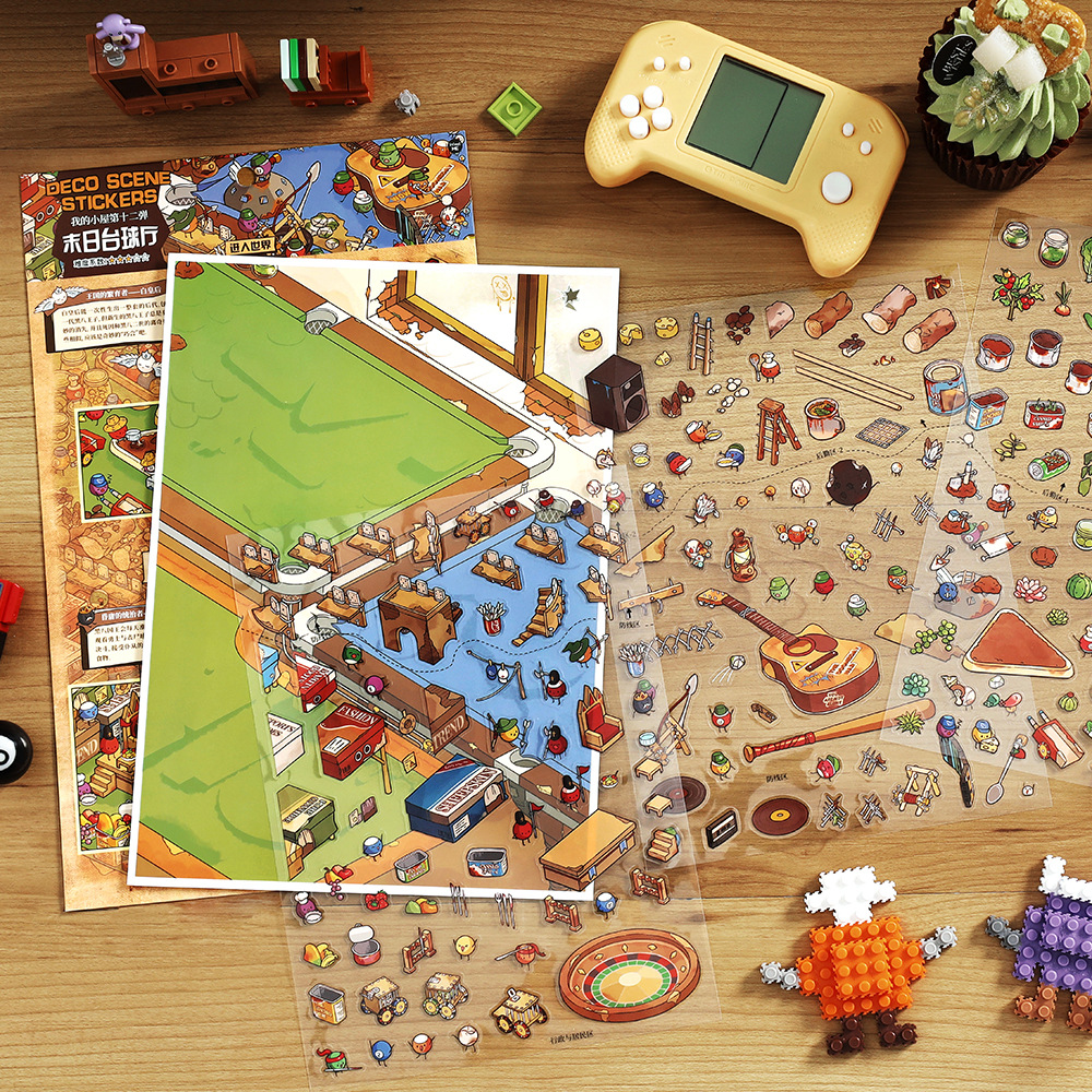 Infeel.Me pegatinas paisajísticas de tamaño súper grande mi cabina duodécima bala pegatinas decorativas divertidas