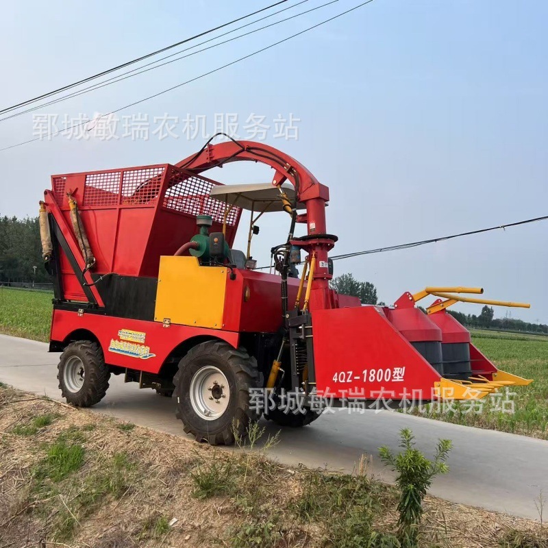 160马力新四驱圆盘青储机秸秆收割粉碎一体机收牛羊青黄饲料