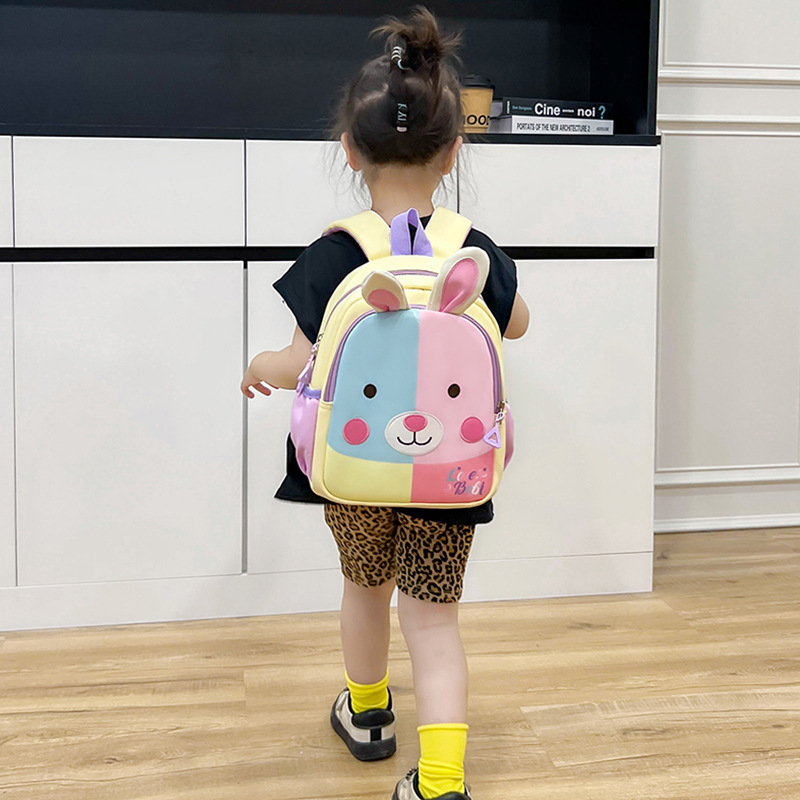 Mochila infantil de comercio exterior transfronterizo caricatura lindo jardín de infantes mochila de niña transpirable mochila de niño ligera