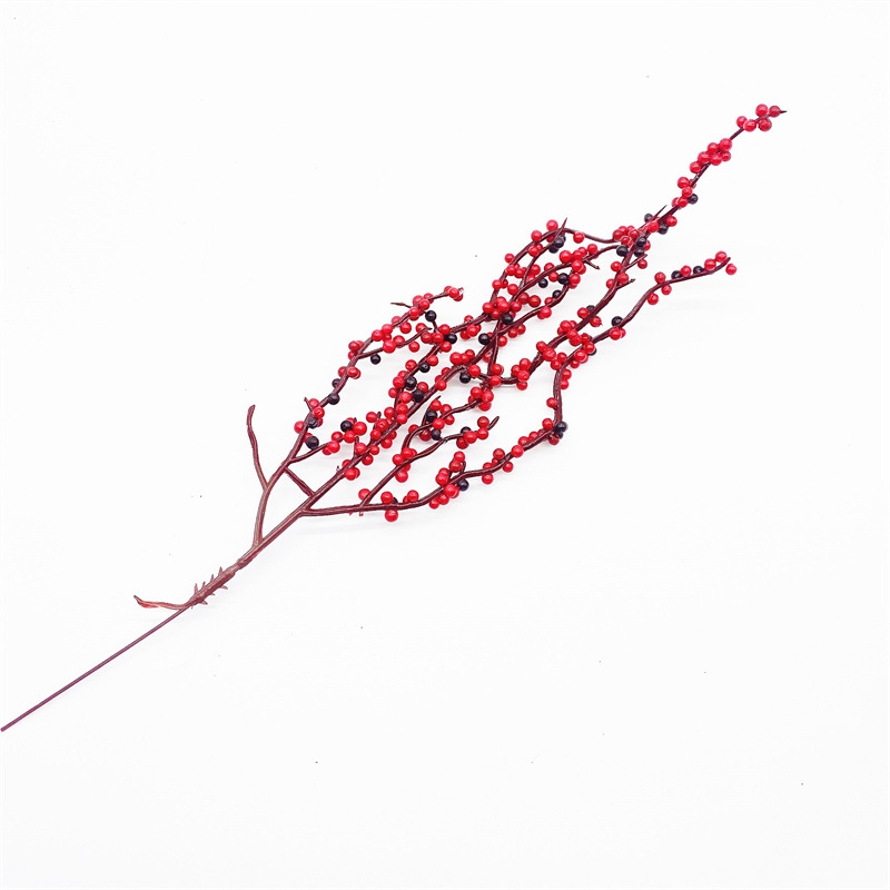Navidad decoraciones 12 oro rojo plata brillo simulación fruta cadena árbol de Navidad guirnalda DIY Accesorios Decoración