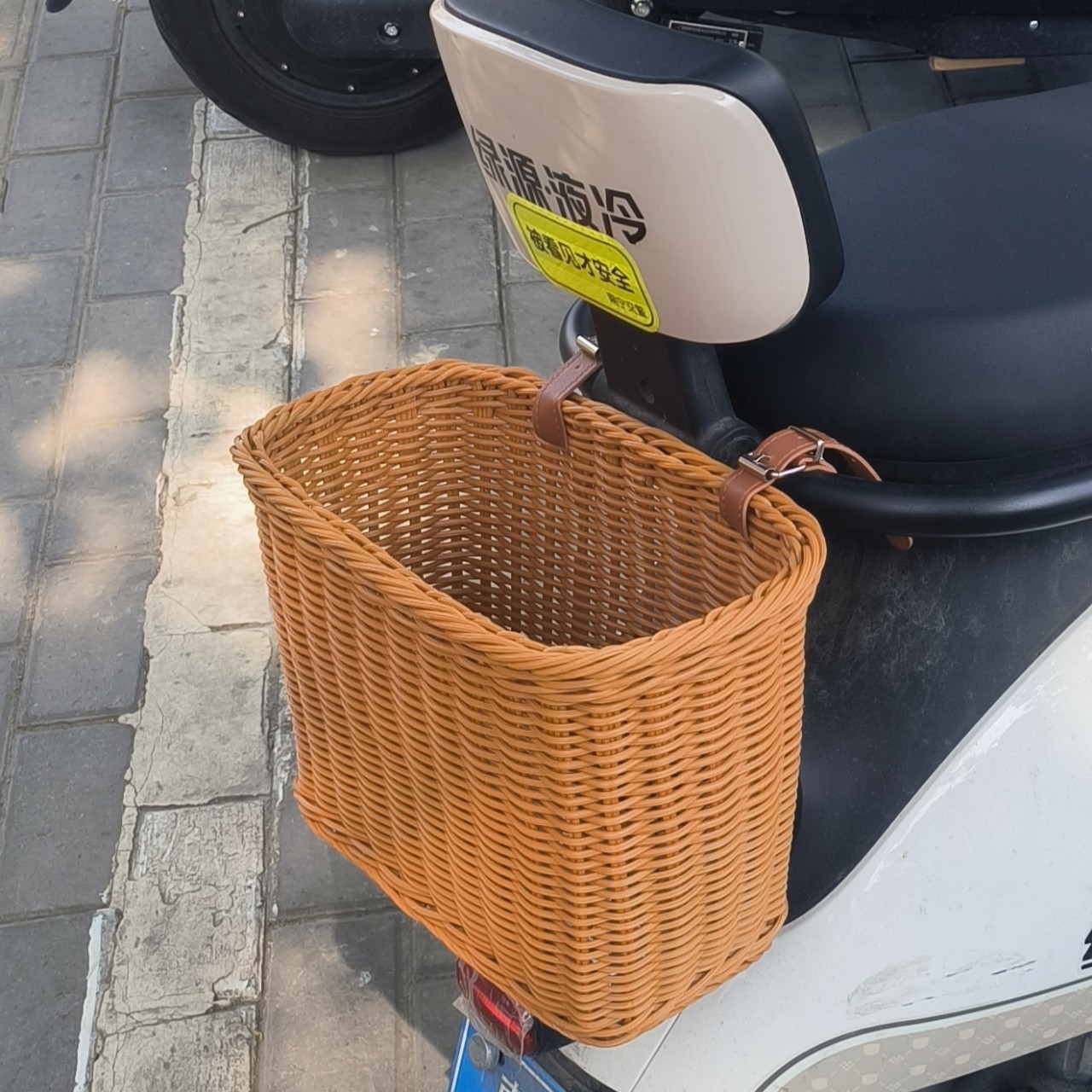 Children's Bicycle Basket Retro Woven Basket Balance Car Front Basket Stroller Basket Accessories