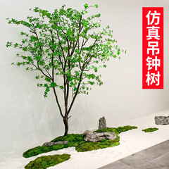 模擬ベルツリー、フェイクツリー、緑の木、馬酔木、大型屋内外景観ウィンドウ装飾、床置き装飾品の組み合わせ