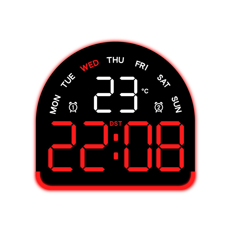 Nuevo reloj electrónico LED de luz de atmósfera reloj multifuncional de iluminación doméstica mostrando la temperatura del reloj de mesa 552