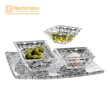 德国进口Nachtmann水晶玻璃方形干果盘 创意零食盘小吃碟家用套装