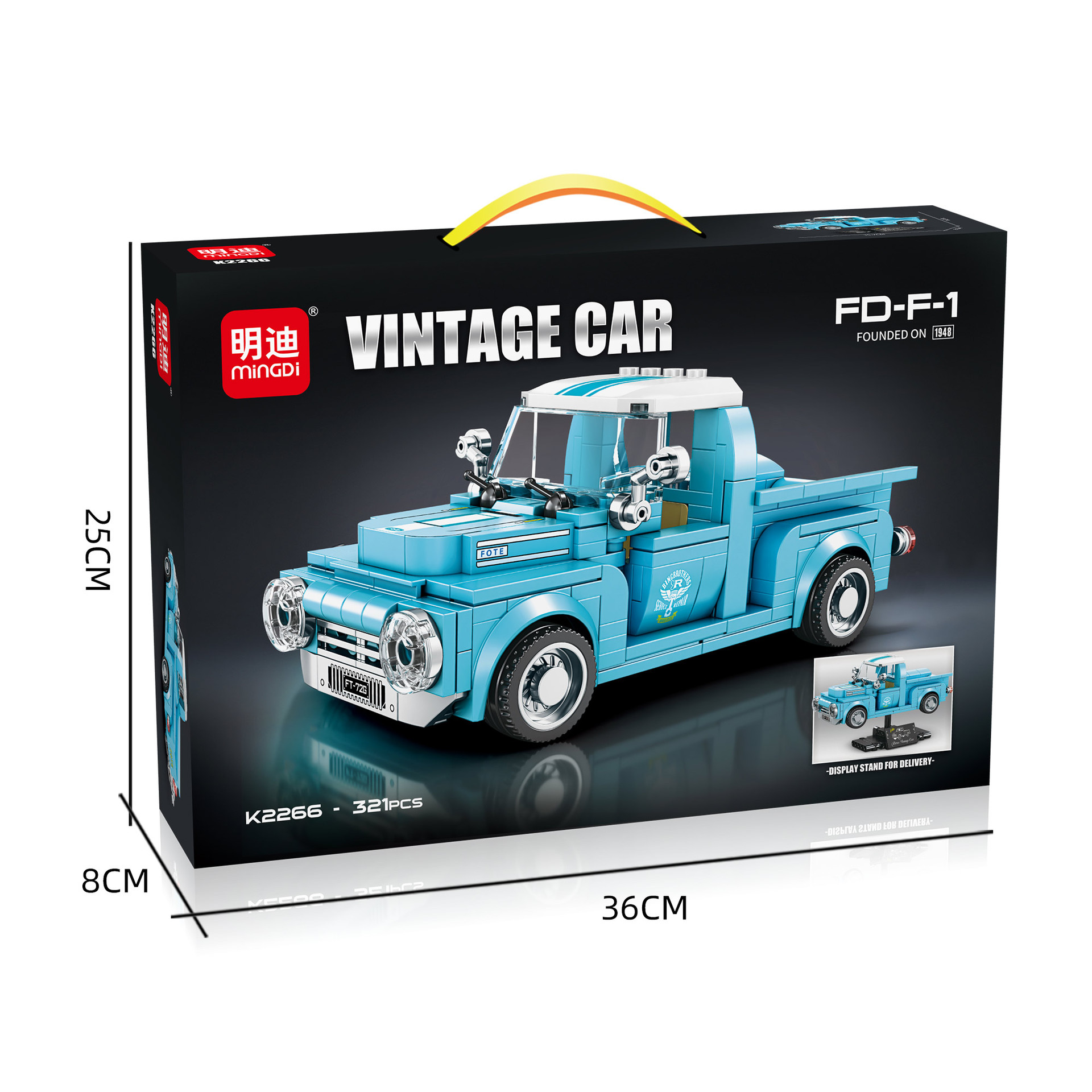 K2266 ретро-автомобиль из строительных блоков