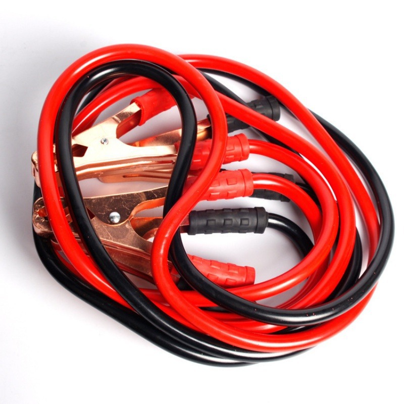 Batería del coche línea de fuego negrita 600A línea de fuego clip de batería línea de conexión línea de encendido suministros de emergencia del coche